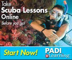 learn scuba on line with PADI elearning